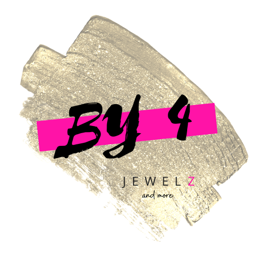 By4 logo voor sieraden en haaraccessoires